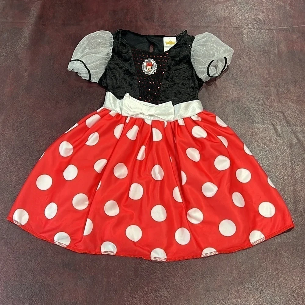 Minnie Mouse Child Red, Black & White Disney Dress Costume - Size Small (4/6X)